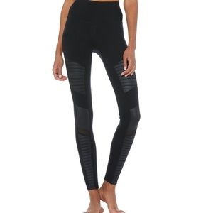 Alo moto leggings, black, size small!